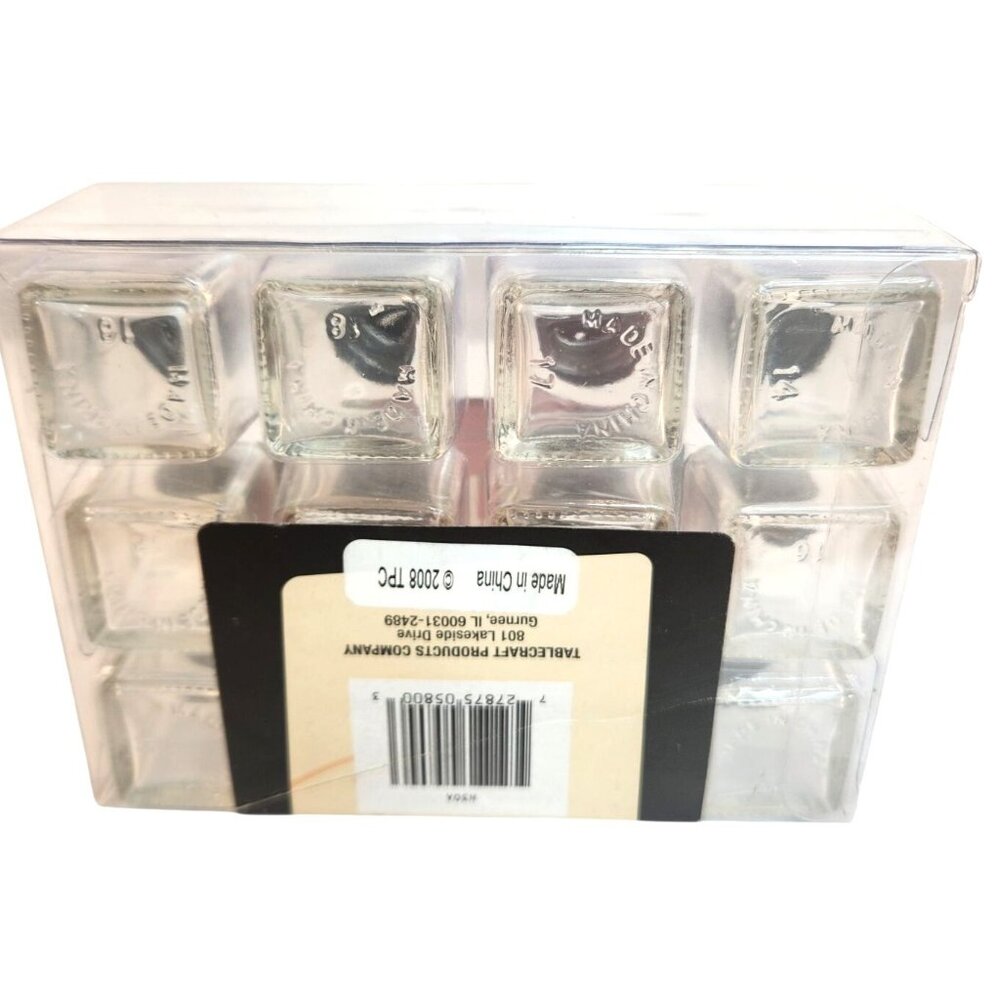 TableCraft Salt & Pepper Collection 12 Mini Shaker Sets Glass/Silver Finish Comp - Picture 5 of 7